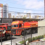 Bombeiros são acionados para combater incêndio em edifício  - Fotos: Ascom/CBMSE