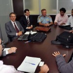 durante reuniãO com o secretário de Segurança Pública