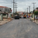 Seinfra recupera pavimento asfáltico da rua Benjamim Constant - Fotos: Elinaldo Sousa/Seinfra