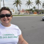 Baneseanos realizam grande caminhada na Orla de Atalaia  - Caminhada dos baneseanos na Orla de Atalaia / Fotos: Janaína Santos/Banese