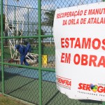Seinfra executa serviços de manutenção na Orla - Fotos: Mario Sousa/Seinfra