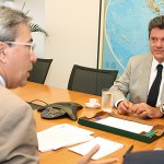 Diretor da Vale confirma investimento bilionário em Sergipe  - Reunião com os diretores da Vale / Foto: Marco Vieira/ASN