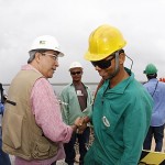 Déda leva deputados e prefeitos para verificar obras da ponte Gilberto Amado  - Foto: Marco Vieira/ASN
