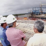 Déda leva deputados e prefeitos para verificar obras da ponte Gilberto Amado  - Foto: Marco Vieira/ASN