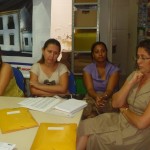 Maria Teles e a secretária Adjunta