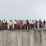 Déda leva deputados e prefeitos para verificar obras da ponte Gilberto Amado  - Foto: Marco Vieira/ASN