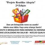 Campanha de arrecadação de brinquedo termina nesta sextafeira