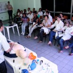 Profissionais de enfermagem são capacitados em ressuscitação cardiopulmonar - Fotos: Bruno César/FHS