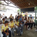 Membros do Comitê da Bacia do Rio Japaratuba desenvolvem atividades ambientais em Dores - Fotos: Ascom/ Semarh