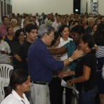 Déda e Jackson participam da missa de 7º dia de Genelício Barreto -