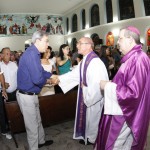 Déda e Jackson participam da missa de 7º dia de Genelício Barreto -