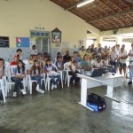 Membros do Comitê da Bacia do Rio Japaratuba desenvolvem atividades ambientais em Dores - Fotos: Ascom/ Semarh