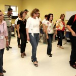 Aula de dança contagia colaboradores da Maternidade Nossa Senhora de Lourdes - Fotos: Bruno César/FHS