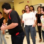 Aula de dança contagia colaboradores da Maternidade Nossa Senhora de Lourdes - Fotos: Bruno César/FHS