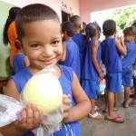'Reutilize Alegria' beneficia crianças da Escola Santa Luzia - Fotos: Ascom/Semarh