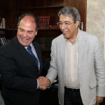 Déda e o ministro Fernando Bezerra assinam convênio de R$ 19 milhões para esgotamento sanitário -