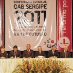 Jackson Barreto prestigia Michel Temer em palestra na Conferência da OAB -