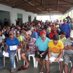 Estado finaliza entrega de cestas de alimentos a trabalhadores das pedreiras - A coordenadora do Núcleo de Educação Previdenciária do INSS