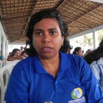 Estado finaliza entrega de cestas de alimentos a trabalhadores das pedreiras - A coordenadora do Núcleo de Educação Previdenciária do INSS