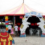 Tudo pronto para o Dia das Crianças: circo e recreações garantem a diversão dos estudantes - Fotos: Ascom/Seed