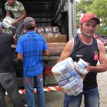 Estado finaliza entrega de cestas de alimentos a trabalhadores das pedreiras - A coordenadora do Núcleo de Educação Previdenciária do INSS
