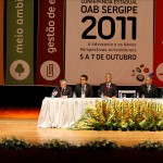 Jackson Barreto prestigia Michel Temer em palestra na Conferência da OAB -
