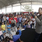 Governador inaugura quadra de esportes em Pedra Mole - Fotos: Marcos Rodrigues/ASN