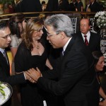 Marcelo Déda prestigia festa de 40 anos da TV Sergipe   - O governador Marcelo Déda e o exgovernador do Estado e atual diretorpresidente da emissora