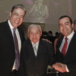 Marcelo Déda prestigia festa de 40 anos da TV Sergipe   - O governador Marcelo Déda e o exgovernador do Estado e atual diretorpresidente da emissora