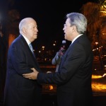 Marcelo Déda prestigia festa de 40 anos da TV Sergipe   - O governador Marcelo Déda e o exgovernador do Estado e atual diretorpresidente da emissora