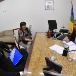 Marcelo Déda discute ampliação do campus da UFS - O governador Marcelo Déda recebeu o reitor da UFS