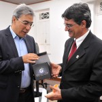 Marcelo Déda discute ampliação do campus da UFS - O governador Marcelo Déda recebeu o reitor da UFS