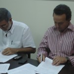 Semarh assina termo de conduta com empresários que beneficia rio Poxim - Fotos: Ascom/Semarh