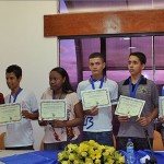 Cinco alunos da rede pública estadual recebem os prêmios do concurso de redação da TV Sergipe - Fotos: José Santana Filho /Seed