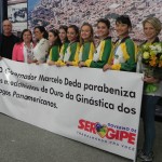 Meninas da ginástica rítmica serão recebidas no palácio pelo governador Marcelo Déda  - Fotos: Ascom/Seel