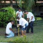 Alunos do curso de jardinagem tem aula prática na Seides -