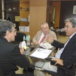 Governador recebe o procurador Geral de Justiça - O governador Marcelo Déda recebeu a visita de cortesia do procurador Geral de Justiça do Ministério Público de Sergipe