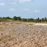 Marcelo Déda visita obras da barragem do rio Poxim -