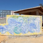 Secretário de Infraestrutura visita painéis artísticos no Parque dos Cajueiros - Fotos: Mario Sousa/Seinfra