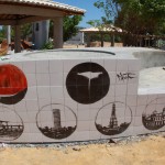 Secretário de Infraestrutura visita painéis artísticos no Parque dos Cajueiros - Fotos: Mario Sousa/Seinfra