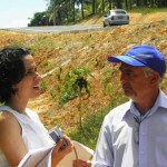 Ministério do Turismo realiza vistoria na Rodovia PontalConvento - A técnica do Ministério do Turismo Mariana Costa realizando a vistoria na rodovia