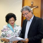 Governador recebe a presidente do Tribunal de Contas do Estado -