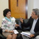 Governador recebe a presidente do Tribunal de Contas do Estado -