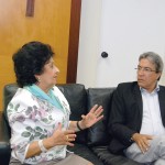 Governador recebe a presidente do Tribunal de Contas do Estado -