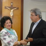 Governador recebe a presidente do Tribunal de Contas do Estado -