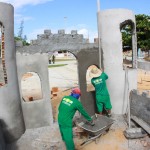 Obras do espaço infantil do Parque dos Cajueiros seguem em ritmo acelerado - O secretário de Estado de Infraestrutura