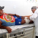 Sala de sutura do Hospital de Estância recebe diariamente 40 pacientes - Fotos: Bruno César/FHS