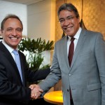 Graça Foster e Murilo Ferreira garantem o Projeto Carnalita - O governador Marcelo Déda e o presidente da Vale