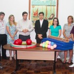 Ipesaúde doa material de ginástica laboral à Seplag - Foto: Ascom/Ipesaúde