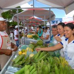 Agricultores familiares comercializam seus produtos na feira de Boquim - O prefeito de Boquim